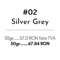 a black and white image with the words silver grey