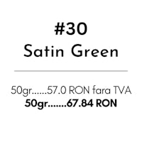 a black and white image with the words 30 satin green