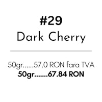 a black and white image with the words dark cherry